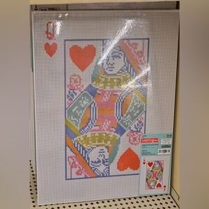 NEW! Hobby Lobby Diamond Painting Kit with Queen of Hearts Playing Card Design